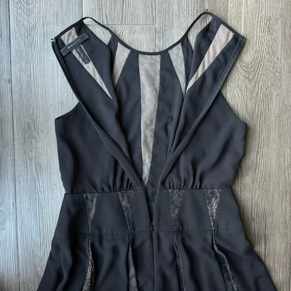 BCBGMAXAZRIA Black Lace Fit & Flare Dress “Teena” Size 4 - Picture 7 of 10
